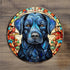 Labrador Black Glass Suncatcher Worktop Saver